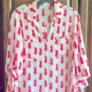 Express Portofino Pineapple Blouse